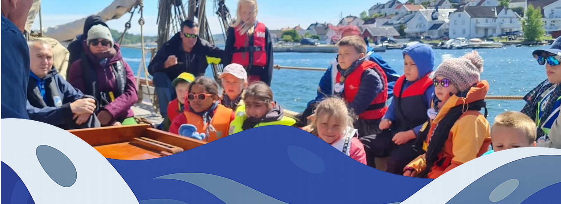 Sannidal Speidergruppe på tur med Kragerø RS32 - Sparebankstiftelsen Skagerrak